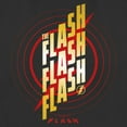 thumbnail image 2 of Women's The Flash Triple Gold Logo  Graphic Tee Black Medium, 2 of 4