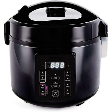 

Yum Asia Kumo YumCarb Rice Cooker with Ceramic Bowl and Fuzzy Logic (5.5 Cups 1 Litre) 5 Rice Cooking Functions 3 Multicooker Functions 110V US Power (Dark Stainless Steel)