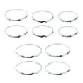 thumbnail image 3 of Aros de borde de tambor Sunnimix 10 pulgadas 6 agujeros de Hierro Aro de anillo de aro de tambor de Tom, 3 of 8