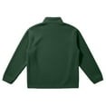 thumbnail image 6 of ASDFVBKG Men's Warm Fuzzy Fleece Pullover Quarter Zip Polar Fleece Stand Collar Lightweight Long Sleeve Pullover Outerwear Warm Fall Winter Solid Outfits Dark Green M, 6 of 6