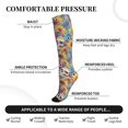 thumbnail image 2 of Pofeuu colorful Skull sunflower Print Compression Socks for Women & Men Circulation - Best Support for Nurses,Running,Athletic,Sports, 2 of 7