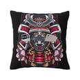 thumbnail image 2 of LNWH Samurai Girl Warrior Throw Pillow Covers, Square Soft Linen Decorative Pillow Cases, 16"x16", 2 of 8