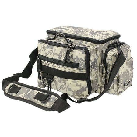 SIEYIO Fishing Lure Waist Bag Fishing Gear Bag Fishing Tackle Storage Bag Lightweight Sling Fishing Backpack for Hiking Camping