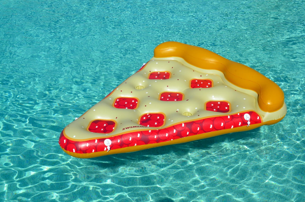 Swimline Giant Inflatable Cherry Pie Slice Pool Float