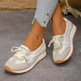 thumbnail image 3 of Womens Casual Fashion Sneakers Comfort Trendy Elastic Slip on Walking Flats Non Slip Nursing Work Loafers, 3 of 6