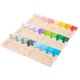 thumbnail image 2 of Juguetes de juego de mesa portátiles 24 colores Tablero de identificación de colores Seguro de madera para niños Tmvgtek libre de BPA, 2 of 9