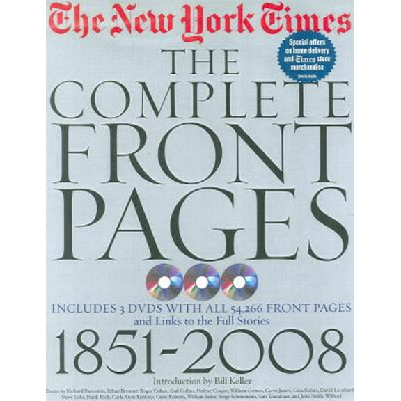Pre-Owned New York Times: The Complete Front Pages: 1851-2008 (Hardcover) 1579127495 9781579127497