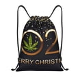 thumbnail image 1 of Xecao 2025 And Merry Christmas Pattern Sports Drawstring Backpack - String Swim Gym Bag with Wet Proof Pocket for Women&Men-Medium, 1 of 6