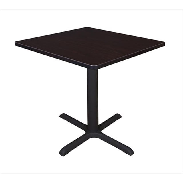 Regency TB3030MW 30 In. Square Cain Lunchroom Table - Mocha Walnut
