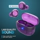 thumbnail image 4 of JLab Go Pop ANC True Wireless Auriculares y estuche de carga, morado transparente, cancelación activa de ruido, controladores de 10 mm, conexión dual, personaliza tu sonido con la aplicación, modo Be, 4 of 5
