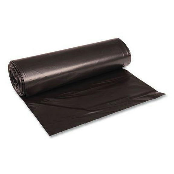 (Price/CT)Boardwalk BWK519 Sh-Grade Can Liners, 38 X 58, 60gal, 1.2mil, Black, 10 Bags/roll, 10 Rolls/ct