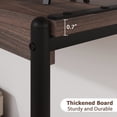 thumbnail image 4 of Narrow Console Tables for Entryway,39.5" Small Console Table, Slatted Style 2-Tier Sofa Table with Shelf, Rustic Console Tables for Living Room, Hallway, Office, Foyer, 4 of 8