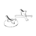 thumbnail image 3 of Rack de soporte de bate de béisbol de 2 piezas, rejilla de almacenamiento para el organizador de garaje de soporte de pantalla de escritorio, 3 of 8