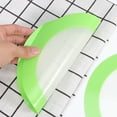 thumbnail image 3 of 3 Pcs Tapis de Cuisson en Silicone Rond Résistant à la Chaleur Tapis de Barbecue Antiadhésif (20CM, Vert), 3 of 8