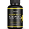 thumbnail image 1 of NuBoost Vitamina D3 K2 y Aceite de Coco - 30 Cápsulas Blandas - 400 UI D3-30 mcg K2 - MADE IN USA, 1 of 5