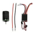 thumbnail image 2 of RC Brushed Motor ESC Set, 320A ESC 5V/2A BEC Forward and Reverse Speed Control for 1/10 RC High  Climbing Car, Low Heat Generation, 2 of 7