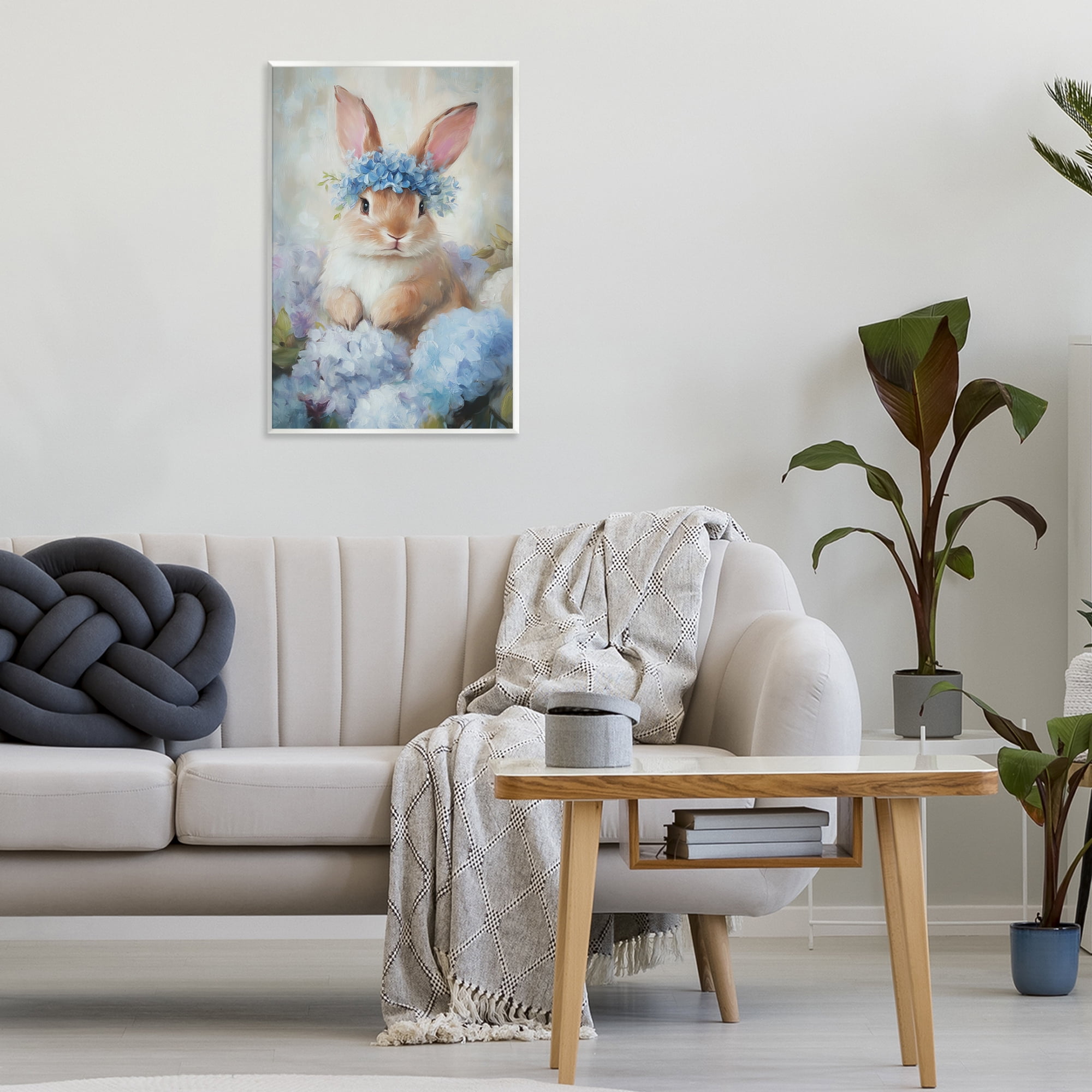 Stupell Industries Bunny In The Blossoms Wall Plaque Art, design by Tina LeCour