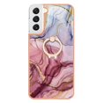 thumbnail image 6 of 360 Degree Rotating Ring Stand Case for Samsung Galaxy S23,Dteck Shockproof Marble Patterned TPU Case Kickstand Slim Back Cover, Rose, 6 of 6