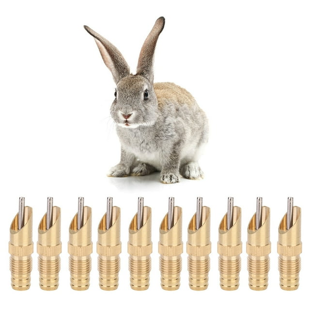 Bebedero automático para conejos y zorros, 10 Uds., bebedero automático para granja, elegante y estético