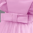 thumbnail image 4 of Formal Dresses for Girls 4T Flutter Sleeve Floral Tulle Tutu Dress Pageant Wedding Birthday Party Clothes, Pink, 4-5 Years, 4 of 7