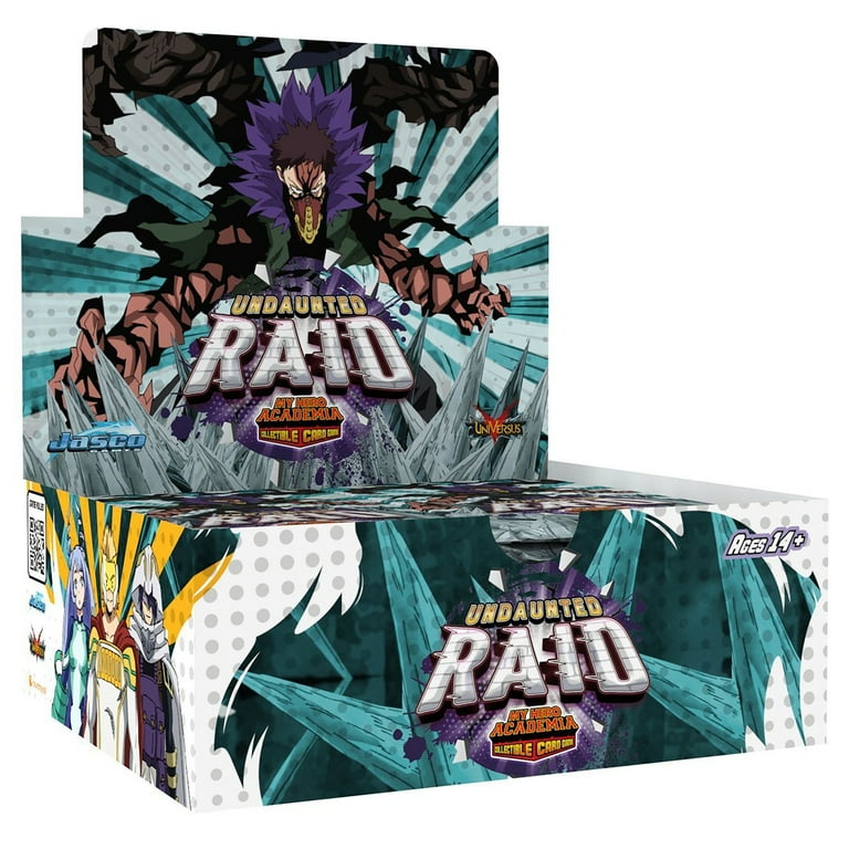 Jasco My Hero Academia Collectible Card Game Series 5: Undaunted Raid Booster Display - Contains 24 Expansion Packs of 11-Cards, Trading Card Game Jasco My Hero Academia Collectible Card Game Series 5: Undaunted Raid Booster Display - Contains 24 Expansion Packs of 11-Cards, Trading Card Game