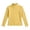 Yellow, variant on Asxite Girls Solid Tops Mock Neck Long Sleeve Lettuce Cuffs Stretch Cotton Fall Winter Tee 5T