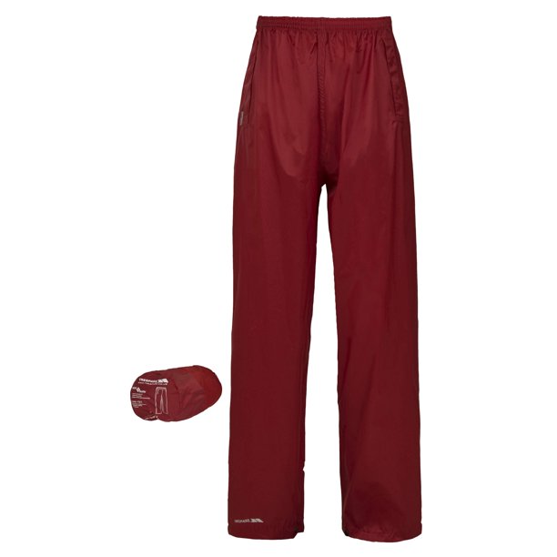 Trespass - Pantalones impermeables para llevar Modelo Packa Unisex hombre mujer (Tomate)