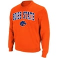 thumbnail image 2 of Men's Colosseum Orange Boise State Broncos Arch & Logo Tackle Twill Pullover Sweatshirt, 2 of 3