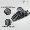 thumbnail image 4 of Parcelona French Rain Drop Small 2 3/4" Celluloid Jaw Hair Claw for Women, 4 of 70