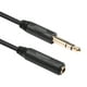 thumbnail image 3 of Línea De Sonido Cable de extensión de audio de 6,35 mm 1/4 macho a hembra TRS estéreo para tarjeta de sonido mezclador, 3 of 5