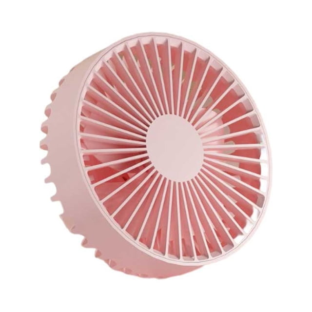 Monstrate Ventilador portátil Ventilador retráctil ajustable Ventiladores de refrigeración de techo ligeros Acampar al aire libre Senderismo Electrodomésticos Rosa