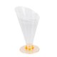 thumbnail image 2 of EeaseMX 10 vasos de postre prácticos de 160 ml, vasos para helado, gelatina, mousse, pudín, mini copas de cóctel, para fiestas, postres, fiestas nocturnas, base naranja., 2 of 7
