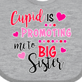 thumbnail image 4 of Inktastic Cupid is Promoting Me to Big Sister Girls Baby Bib, 4 of 4
