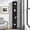 Black / MDF, variant on FunMay Black MDF Media Tower Rack CD DVD Slim Storage Cabinet