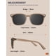 thumbnail image 5 of Gafas de Sol Polarizadas TIJN Clásicas con Montura Cuadrada UV400, 5 of 6