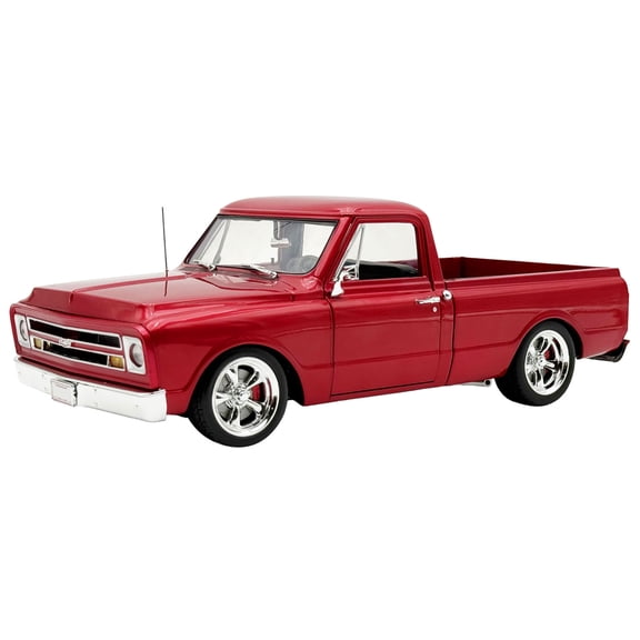 1967 Chevrolet C-10 Custom Pickup Truck "Showtime" Deep Candy Red Metallic Limited Edition 1/18 Diecast Model Car by ACME