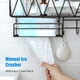thumbnail image 3 of Cesta de ducha con toallero facial 3 ganchos Estante de baño Organizador Montado en la pared Estante TOMSHOO Blanco, 3 of 7