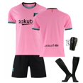 thumbnail image 1 of 20-21 Fc Barcelona Home Black Gold Pink Blank Football Jersey Set, 1 of 2