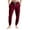 Wine, variant on WTOBBY Men's Drawstring Cuffed Casual Pants with Pockets, Soft Home Sleep Pajama Bottoms for Lounging and Relaxation, Comfortable Fit,Beige L