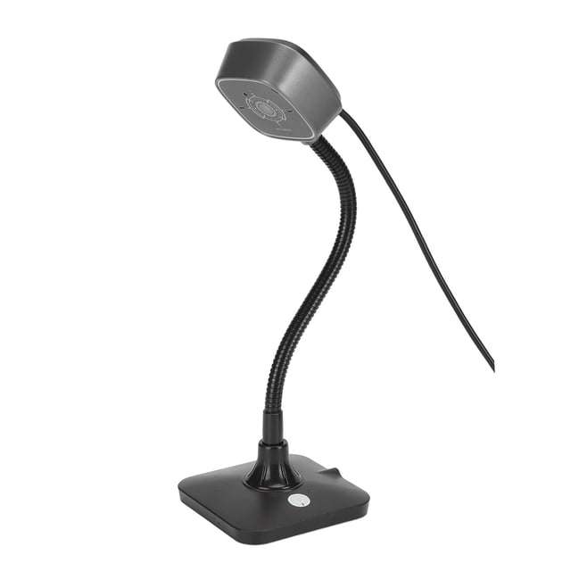 Computer Webcam, Stable Base 360 Degree Tube Noise Reduction USB Camera For Live Streaming