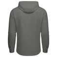 thumbnail image 4 of XuJwPNcy Mens T-Shirts Long Sleeve Button Down Shirts Shacket Drawstring Hooded Tops Breathable Work Clothes with Pockets, 4 of 7