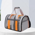 thumbnail image 4 of Bolso de viaje para gatos al aire libre, bolso plegable para mascotas, bolso de viaje para mascotas (gris claro S), 4 of 8