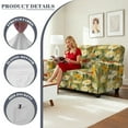 thumbnail image 6 of Xoenoiee Daisy Flower Print Recliner Loveseat Cover, Stretch Jacquard Reclining Loveseat Cover Furniture Protector Sofa Slipcovers 2 Seat Recliner Covers with Elastic Bottom for Kids Pets, 6 of 6