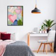 thumbnail image 3 of Stupell Industries Modern Pink Hearts Abstraction Black Framed Giclee Art, 16 x 20, by The Prints Vibe, 3 of 8