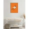 thumbnail image 5 of Kate and Laurel Sylvie Black-Capped Chickadee Framed Canvas Wall Art by Amber Leaders Designs, 18x24 Natural, Mid-Century Modern Bird Art for Wall, 5 of 6