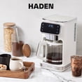 thumbnail image 6 of Haden Dual Brew 10 Cup Hot & Ice Programmable Digital Coffee Maker, Ivory/Chrome, 6 of 9