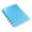 Blue, variant on Discbound Notebook A5 Size 8 Disc Removable Page Planner Mushroom Button Ring Binder Waterproof Cover Thick Paper Portable Journal For Outdoor Travel Work Daily Note Taking Planning,Gray