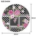 thumbnail image 6 of Pioneer Flower Floral Print Pattern Round Tablecloth 60"x60",Wrinkle Wipeable Table Cloth for Kitchen Dining Room Picnic Patio Party, 6 of 6
