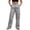 Gray, variant on Women's Casual Street Style Multi-pocket High Waist Slim Wide Leg Work Trousers, Army Green, Size L