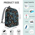 thumbnail image 5 of Game Controller Black Pattern Backpack for School, Cute School Bag with Adjustable Shoulder Straps and Padded Back, 15.7"x11.8"x5.5", 5 of 5